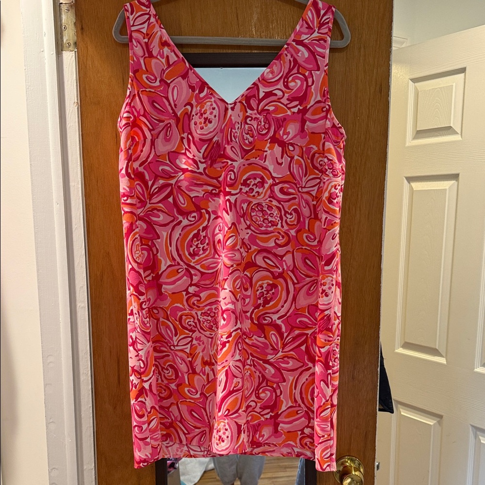 Lilly Pulitzer Pink and Orange Midi Dress